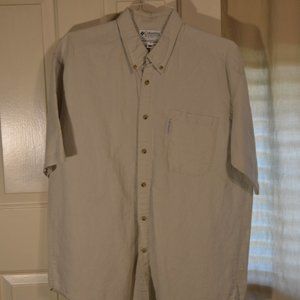 Columbia Natural Fiber camp button down shirt sz L